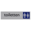 Posta Picto bordje toiletten dames/heren (16,5 x 4,5 cm)