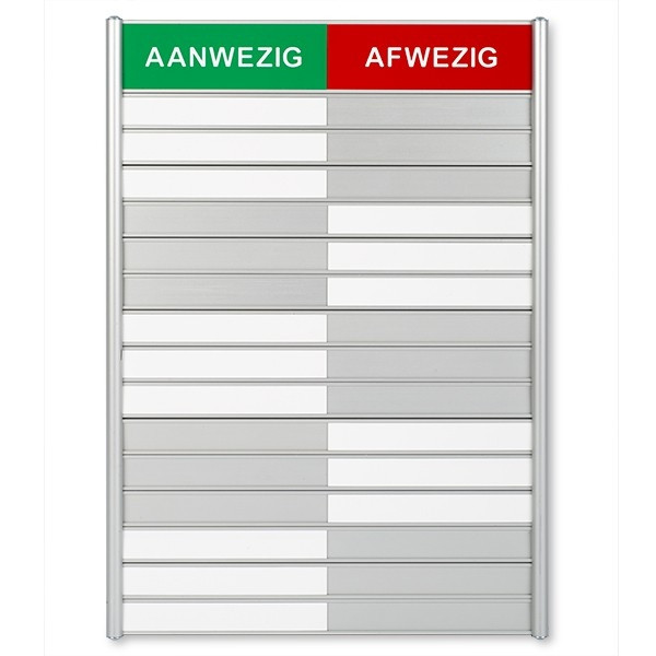 Posta Picto schuifbord aanwezig/afwezig (15 plaatjes) 39213 400702 - 1