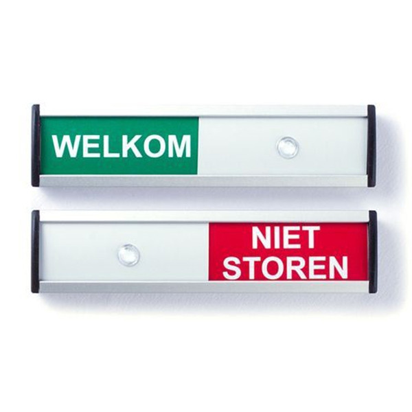 Posta Picto schuifbord welkom/niet storen (12,5 x 3 cm) 00039202 400500 - 1
