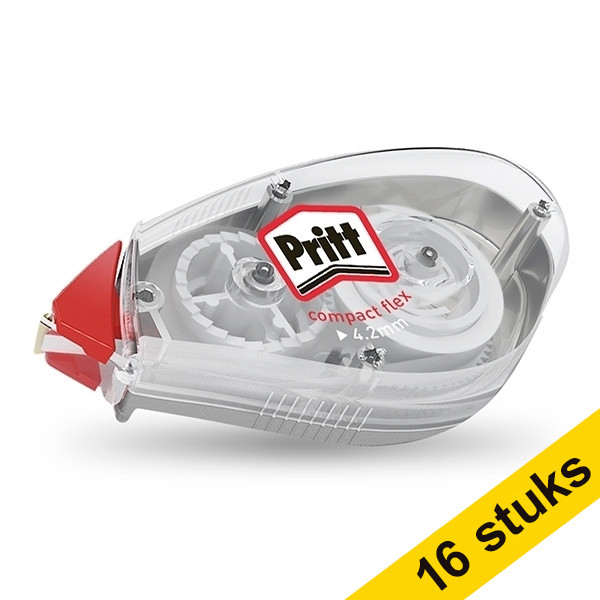 Pritt Aanbieding: 12 + 4 gratis Pritt correctieroller Compact Flex 4,2 mm x 10 m  201800 - 1
