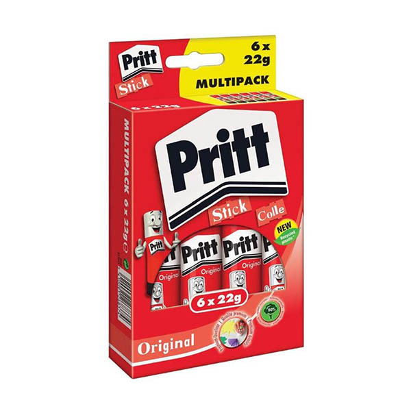 Pritt stiften Original Medium 22gr Promopack 6 stuks 201857 - 1