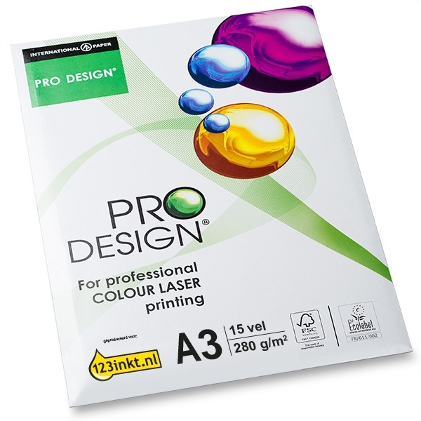 Pro-Design papier 1 pak van 15 vellen A3 - 280 g/m²  069027 - 1