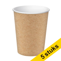 Aanbieding: 5x ProNappe Kartonnen Beker kraft 20cl (15 stuks) 404837