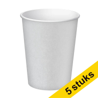 Aanbieding: 5x ProNappe Kartonnen Beker zilver 20cl (15 stuks) 404849