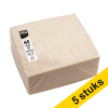 Aanbieding: 5x ProNappe papieren servetten 2-laags ivoor 38 x 38 cm (40 stuks)