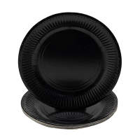 ProNappe Kartonnen bord zwart 23 cm (20 stuks)