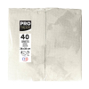 ProNappe papieren servetten 2-laags 1/8 gevouwen ivoor 38 x 38 cm (40 stuks) 404816 - 1