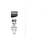ProNappe papieren servetten 2-laags 1/8 gevouwen wit 38 x 38 cm (40 stuks) 404814 - 1