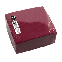 ProNappe papieren servetten 2-laags bordeaux 38 x 38 cm (40 stuks) 404806
