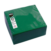 ProNappe papieren servetten 2-laags groen 20 x 20 cm (50 stuks) 404794