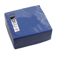 ProNappe papieren servetten 2-laags marineblauw 20 x 20 cm (50 stuks) 404798