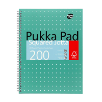 Pukka Pads Jotta Metallic Squared spiraalschrift A4 geruit 80 g/m² 100 vellen 200443