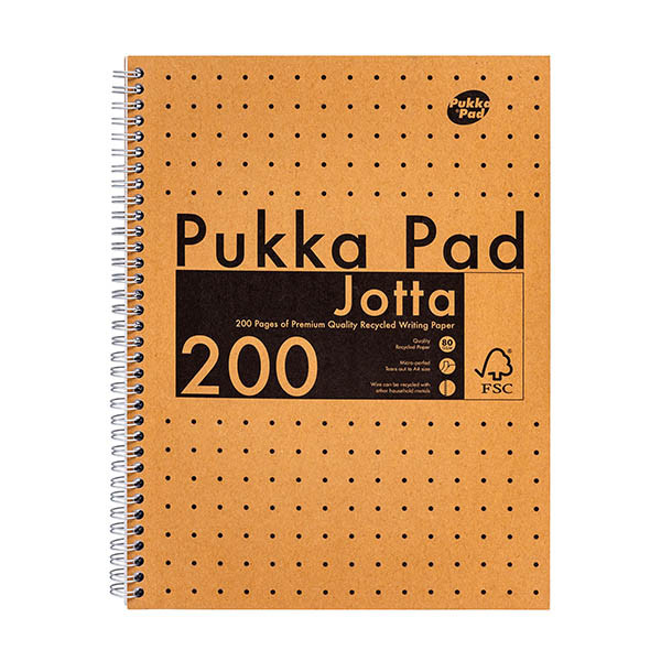 Pukka Pads Kraft Jotta spiraalschrift A4 gelijnd 80 g/m² 100 vellen 200456 - 1