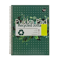 Pukka Pads Recycled Jotta notitieboek A4+ gelinieerd 80 grams met spiraal 55 vel 200452 Pukka Pads Recycled Jotta notitieboek A4+ gelinieerd 80 grams met spiraal 55 vel 200452