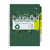 Pukka Pads Recycled Projectboek spiraalschrift A4 gelijnd 80 g/m² 100 vellen 200455