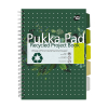 Pukka Pads Recycled Projectboek spiraalschrift A4 gelijnd 80 g/m² 100 vellen 200455 Pukka Pads Recycled Projectboek spiraalschrift A4 gelijnd 80 g/m² 100 vellen 200455 - 1