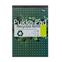 Pukka Pads Recycled cursusblok A4 gelijnd 80 g/m² 50 vellen 200451 Pukka Pads Recycled cursusblok A4 gelijnd 80 g/m² 50 vellen 200451