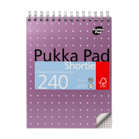 Pukka Pads Shortie Metallic spiraalblok 23,5 x 17,8 cm geruit 80 g/m² 120 vellen 200449