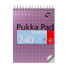 Pukka Pads Shortie Metallic spiraalblok 23,5 x 17,8 cm geruit 80 g/m² 120 vellen 200449 - 1