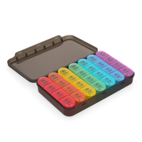 Q-Master luxe pillendoos 7 dagen, 4 vakken (ochtend/middag/avond/nacht) SQM00003
