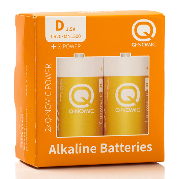 Q-Nomic Alkaline 1,5V D batterij 2 stuks AQN00017 - 4