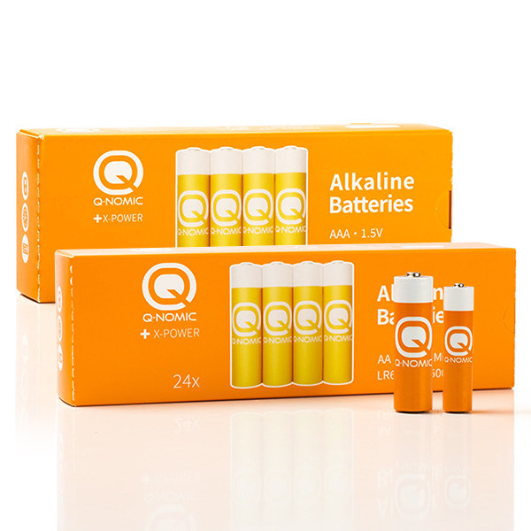 Combi deal: Q-nomic AA + AAA batterijen (2x24 stuks) AQN00022 - 1