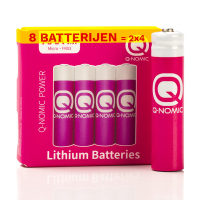 Q-Nomic Power AAA / FR03 lithiumbatterij 8 stuks AQN00084