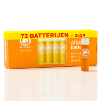 Q-Nomic Power AAA / MN2400 / LR03 alkalinebatterijj (72 stuks) AQN00032