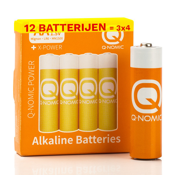 Q-Nomic Power AA / MN1500 / LR6 alkalinebatterij (12 stuks) AQN00023 - 1
