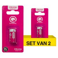 Q-Nomic Power CR123A 3V lithiumbatterij (2 stuks) AQN00067