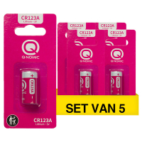 Q-Nomic Power CR123A 3V lithiumbatterij (5 stuks) AQN00068