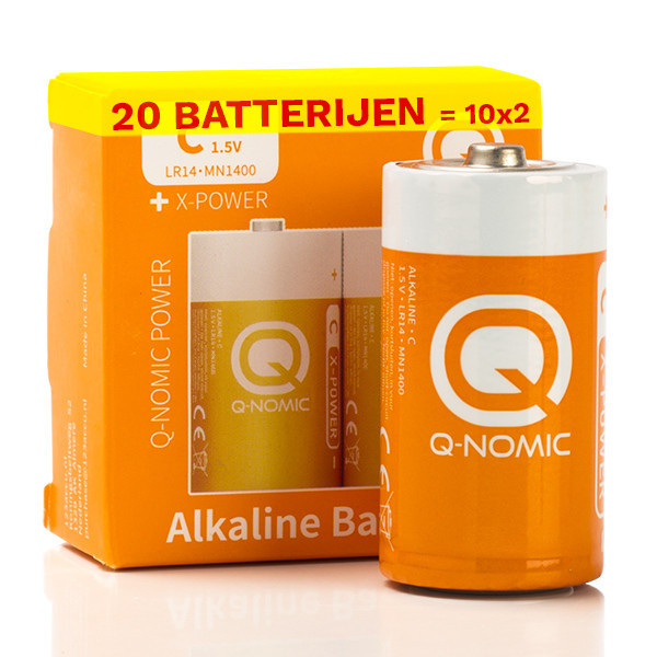 Q-Nomic Power LR14 / C alkalinebatterij (20 stuks) AQN00038 - 1