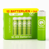 Q-Nomic Power oplaadbare AA / HR6 Ni-Mh batterijen (12 stuks, 2000 mAh) AQN00092 - 1