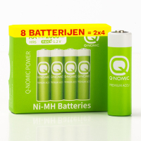 Q-Nomic Power oplaadbare AA / HR6 Ni-Mh batterijen (8 stuks, 2000 mAh) AQN00091