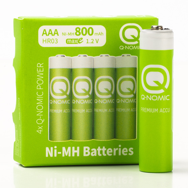 Q-Nomic oplaadbare AAA / HR03 Ni-Mh batterij (4 stuks) AQN00014 - 1