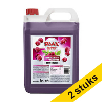 Aanbieding: 2x Raak limonadesiroop framboos (5000 ml)