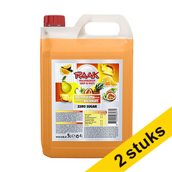 Aanbieding: 2x Raak limonadesiroop multivruchten zero (5000 ml) 423441 - 1