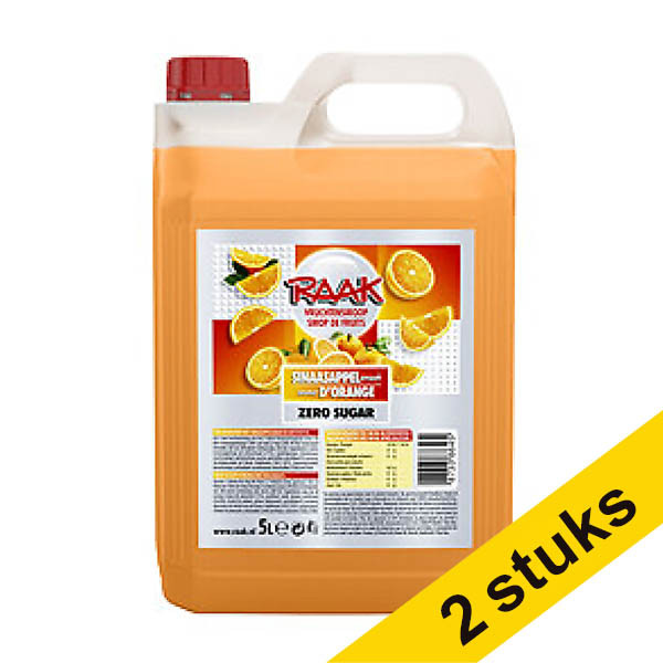 Aanbieding: 2x Raak limonadesiroop sinaasappel (5000 ml) 423438 - 1
