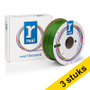 Aanbieding: 3x REAL filament transparant groen 1,75 mm PETG 1 kg 135625 - 1