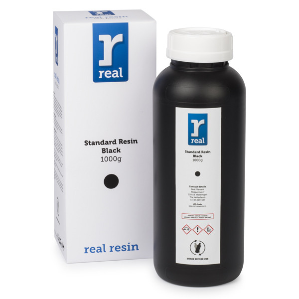 REAL standaard resin zwart 1 kg RLRSTB10 DAR00916 - 1
