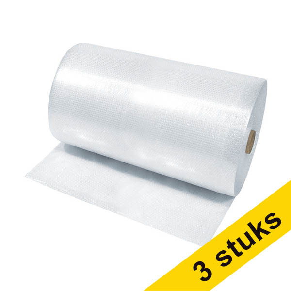 Aanbieding: 3x Raadhuis luchtkussenfolie transparant (100 cm x 50 m) 209017 - 1