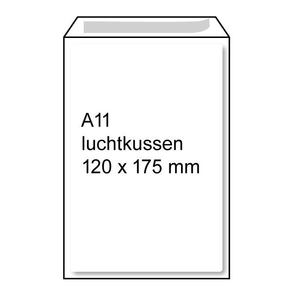Raadhuis luchtkussen envelop wit 120 x 175 mm - A11 zelfklevend (5 stuks) RD-306611-5 209322 - 1