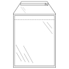 Raadhuis mail envelop transparant 235 x 310 mm - A4 zelfklevend (50 stuks)