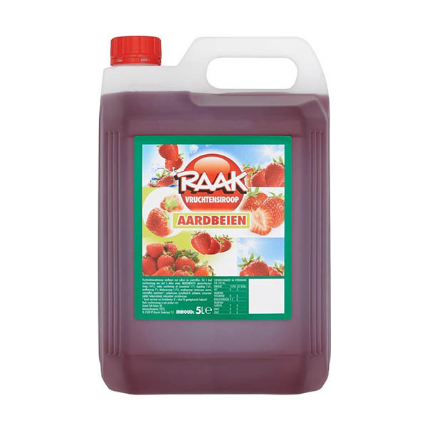 Raak limonadesiroop aardbei (5000 ml) 423396 - 1