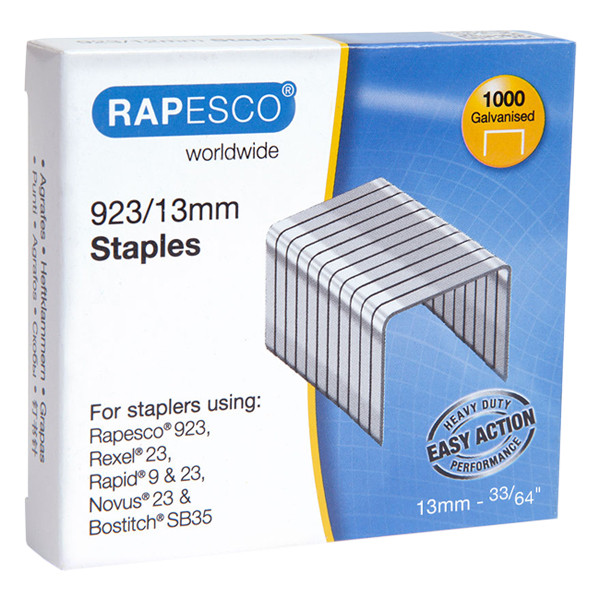 Rapesco 23/13 nietjes gegalvaniseerd (1000 stuks) 1484 226824 - 1