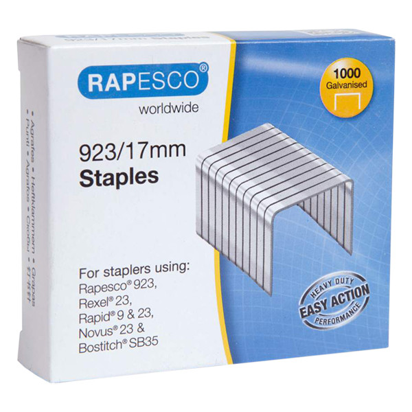 Rapesco 23/17 nietjes gegalvaniseerd (1000 stuks) 1240 226819 - 1