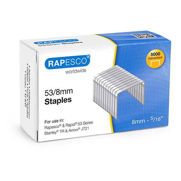 Rapesco 53/8 nietjes gegalvaniseerd (5000 stuks) 0750 202090 - 1