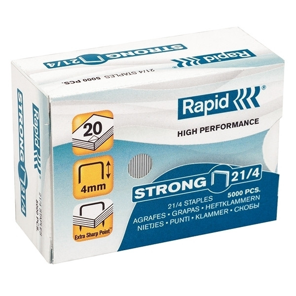 Rapid 21/4 strong nietjes gegalvaniseerd (5000 stuks)  202043 - 1