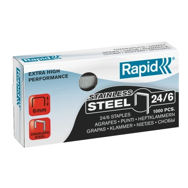 Rapid 24/6 SuperStrong nietjes RVS (1000 stuks) 24858100 202035 - 1