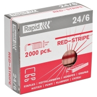 Rapid 24/6 red stripe strong nietjes (2000 stuks) 11700245 202028